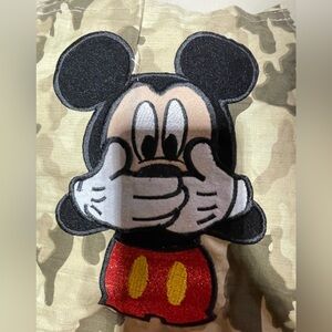 Mickey Mouse Camouflage Handmade Embroidered Apron